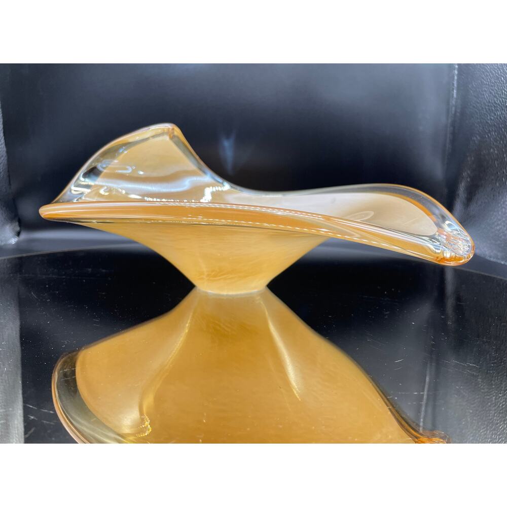 Vintage Art Glass Dish/Bowl Hand Made In Italy